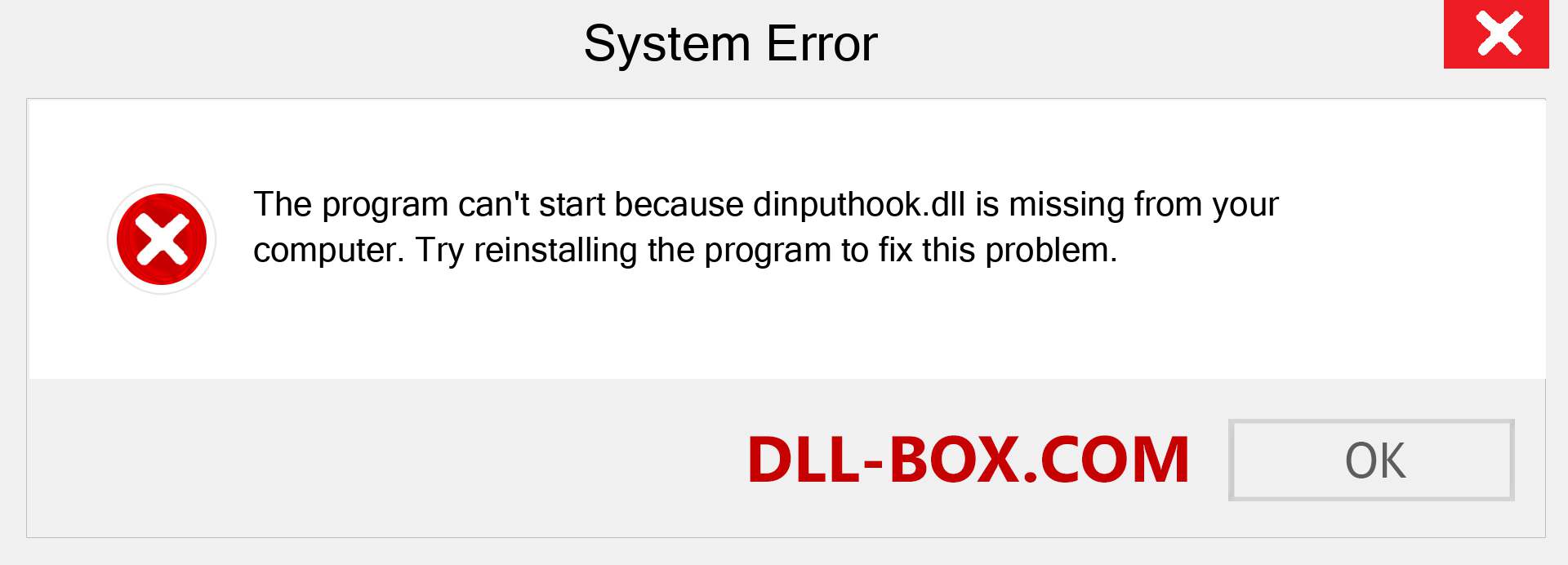  dinputhook.dll file is missing?. Download for Windows 7, 8, 10 - Fix  dinputhook dll Missing Error on Windows, photos, images